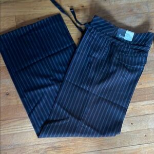 LOFT Black Trousers with Wide-Leg Style